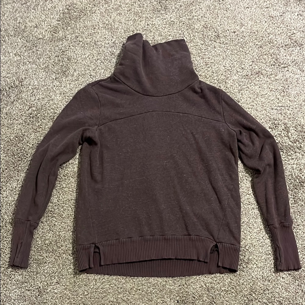 ALO Yoga Purple Cowl Neck Sweatshirt
